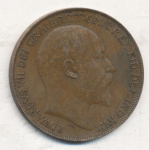 Великобритания 1 пенни, 1908 (1 пенни. Великобритания. 1908)