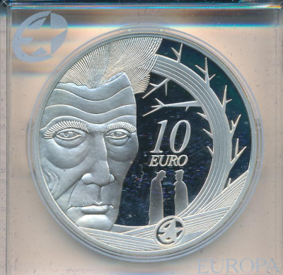 Ирландия 10 евро, 2006 (10 евро. Ирландия. 100 лет со дня рождения Сэмюэля Беккета. 2006)