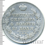 1 рубль 1818 г. СПБ. Александр I. Без инициалов минцмейстера (1 рубль 1818г. СПБ. Ag. RR, Ильин - 4 рубля, Петров - 8 рублей.)
