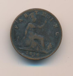 Великобритания 1 фартинг, 1874 (Фартинг. Великобритания 1874)
