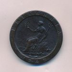 Великобритания 1 пенни, 1797 (1 пенни. Великобритания, Георг III. 1797)