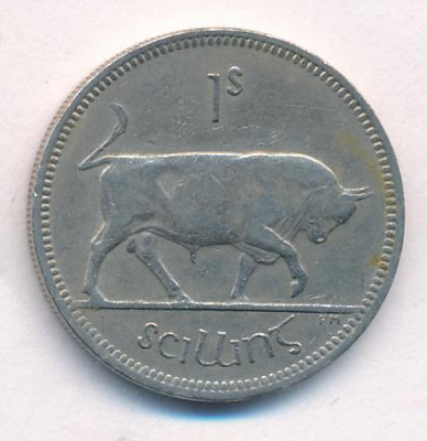 Ирландия 1 шиллинг, 1966 (1 шиллинг. Ирландия. 1966)