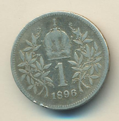 Австрия 1 крона, 1896 (1 крона. Австрия 1896)