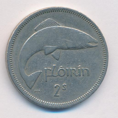 Ирландия 2 шиллинга (флорин), 1966 (2 шиллинга (флорин) Ирландия. 1966)