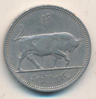 Ирландия 1 шиллинг, 1964 (1 шиллинг. Ирландия 1964)