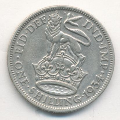 Великобритания 1 шиллинг, 1934 (1 шиллинг. Великобритания. 1934)