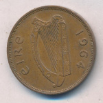 Ирландия 1 пенни, 1964 (1 пенни. Ирландия. 1964)