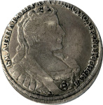 Полтина 1732 г. Анна Иоанновна. ВСЕРОСИСКАЯ. Короны орлов с крестами (Полтина 1732)