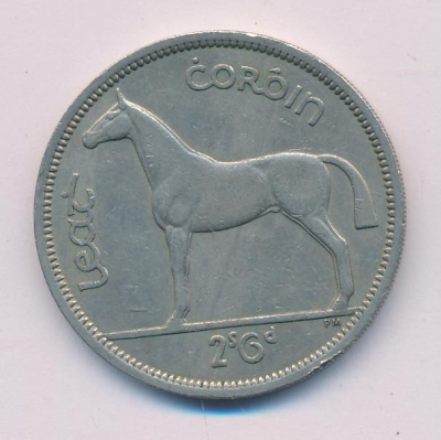 Ирландия 2 шиллинга (флорин), 1964 (2 шиллинга 6 пенсов Ирландия 1964)