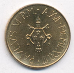 Ватикан 20 лир, 1978 (20 лир. Ватикан 1978)