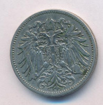 Австрия 20 геллеров, 1895 (20 геллеров. Австрия 1895)