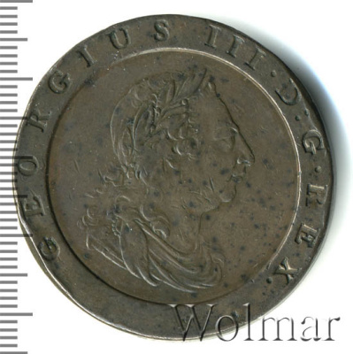 Великобритания 2 пенса, 1797 (2 пенса. Великобритания 1797г. Cu.)