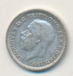 Великобритания 3 пенса, 1934 (3 пенса Великобритания. 1934)