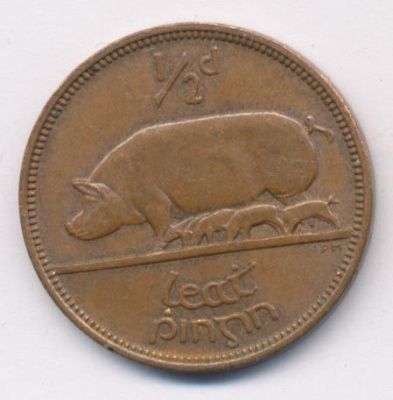 Ирландия ½ пенни, 1964 (1/2 пенни. Ирландия. 1964)