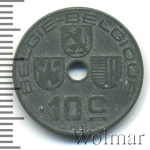 Бельгия 10 сантимов, 1943 (10 сантимов. Бельгия 1943г. Zn.)