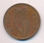 Ирландия 1 пенни, 1963 (1 пенни. Ирландия. 1963)
