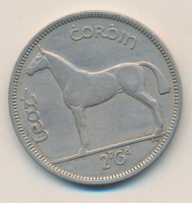 Ирландия 2 шиллинга (флорин), 1966 (2 шиллинга 6 пенсов Ирландия 1966)