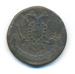 5 копеек 1759 г. ММ. Елизавета I. Обозначение монетного двора ММ (5 копеек. 1759)