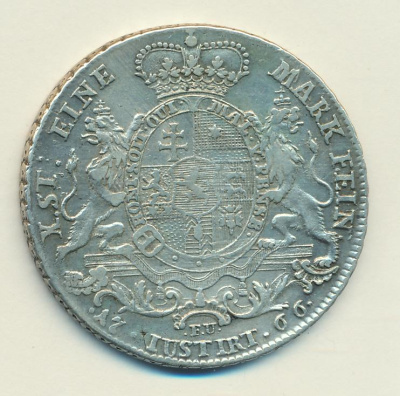 1 талер, 1766-1767 (Талер. Гессен - Кассель. 1766)