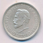Литва 10 лит, 1938 (10 лит Литва 1938)
