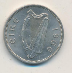 Ирландия 6 пенсов, 1966 (6 пенсов. Ирландия 1966)