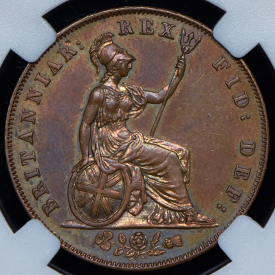 Великобритания ½ пенни, 1826 (1/2 пенни 1826 (Великобритания) (в слабе))