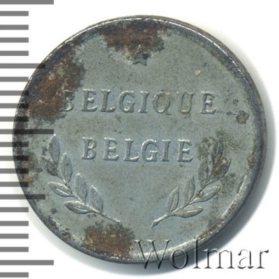 Бельгия 2 франка, 1944 (2 франка. Бельгия 1944г. St.)