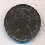 Великобритания 1 фартинг, 1875 (Фартинг. Великобритания. 1875)