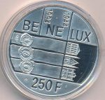 Бельгия 250 франков, 1994 (250 франков Бельгия Альберт II Коробка. 1994)