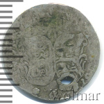 4 копейки 1757 г. Ливонезы (Елизавета I). Тиражная монета (4 копейки. Ливонез 1757г. Ag.  Петров - 0,75 рублей.)