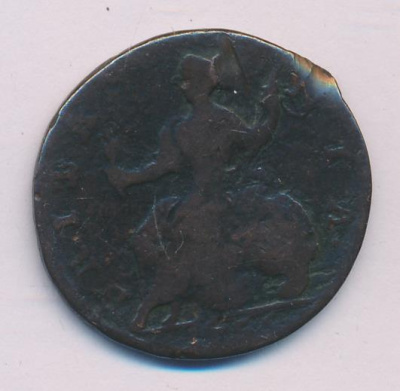 Великобритания ½ пенни, 1736 (1/2 пенни. Великобритания 1736)