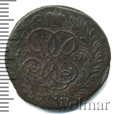 1 копейка 1761 г. Елизавета I. (1 копейка 1761г. Cu.)