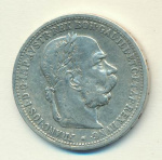 Австрия 1 крона, 1893 (1 крона. Австрия 1893)