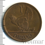 Ирландия 1 пенни, 1966 (1 пенни. Ирландия 1966г. Cu.)