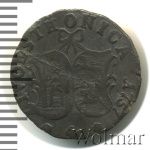 4 копейки 1757 г. Ливонезы (Елизавета I). Тиражная монета (4 копейки. Ливонез 1757г. Ag.  Петров - 0,75 рублей.)