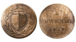 Франкфурт 1 пфенниг, 1819 (Германия. Франкфурт на Майне. 1 пфенниг 1819 года.)