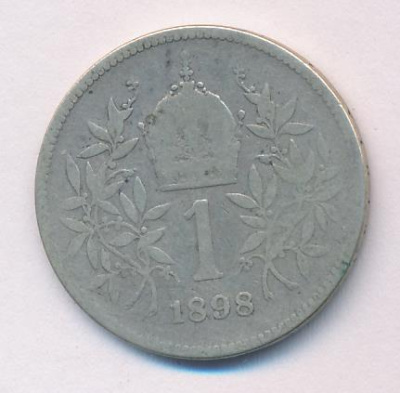 Австрия 1 крона, 1898 (1 крона. Австрия 1898)