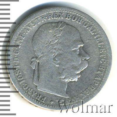 Австрия 1 крона, 1898 (1 крона. Австрия 1898г. Ag.)