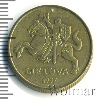 Литва 50 центов, 1997 (50 центов. Литва 1997г. Lt.)