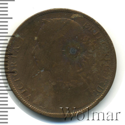 Великобритания 1 пенни, 1881 (1 пенни. Великобритания 1881г. Cu.)