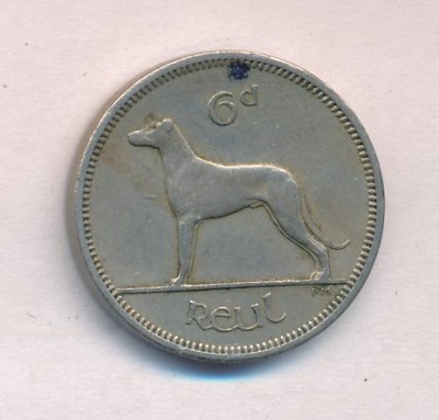 Ирландия 6 пенсов, 1964 (6 пенсов. Ирландия 1964)