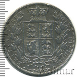 Великобритания ½ кроны, 1882 (1/2 кроны. Великобритания 1882г. Ag.)