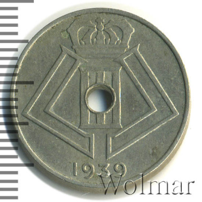Бельгия 10 сантимов, 1939 (10 сантимов. Бельгия 1939г. Cu-Ni.)