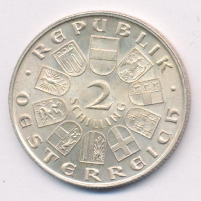 Австрия 2 шиллинга, 1932 (2 шиллинга. Австрия. Игнатц Зейпель. 1932)