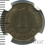Латвия 1 сантим, 1937 (1 сантим. Латвия 1937г. Cu-Ni.)