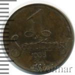 Латвия 1 сантим, 1935 (1 сантим. Латвия 1935г. Br.)