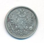 50 пенни 1891 г. L. Для Финляндии (Александр III). (50 пенни. 1891)