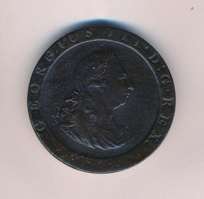 Великобритания 1 пенни, 1797 (1 пенни. Великобритания, Георг III. 1797)