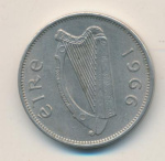 Ирландия 6 пенсов, 1966 (6 пенсов. Ирландия 1966)