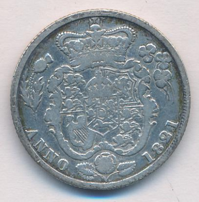 Великобритания 1 шиллинг, 1821 (1 шиллинг. Великобритания 1821)